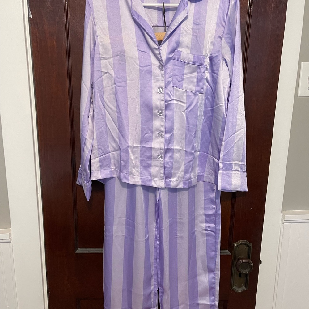 Loft Purple Striped Pajamas
